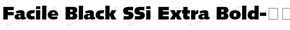 Facile Black SSi Extra Bold字体转换